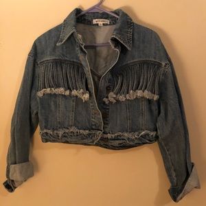 Jean Jacket with Fringe